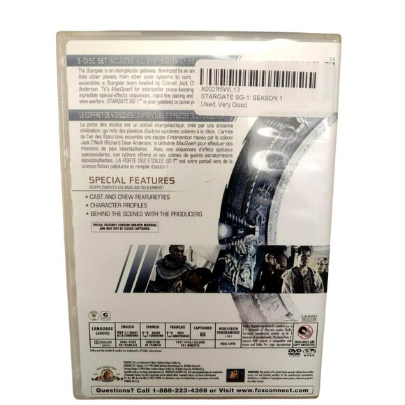 Stargate SG-1: Season 01 (DVD, 1997) - Picture 2 of 6